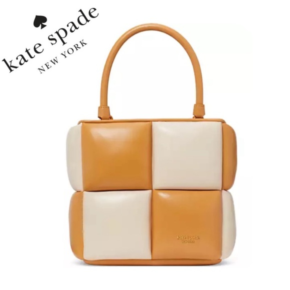 NWT KATE SPADE NEW YORK
Boxxy Colorblocked Smooth Leather Tote